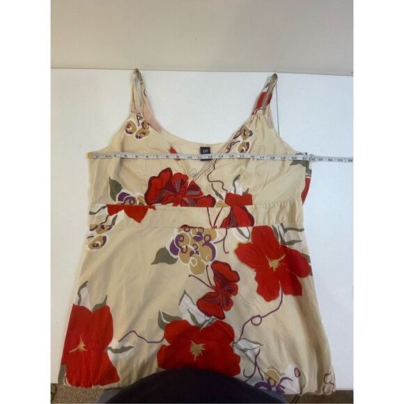 Gap women’s size 20 sundress tan and red - Picture 3 of 7
